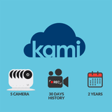 Kami Cloud - 5 cameras - 30 days - 24 months