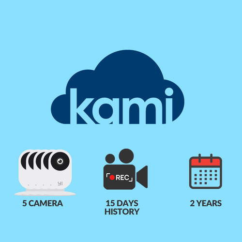 Kami Cloud - 5 cameras - 15 days - 24 months